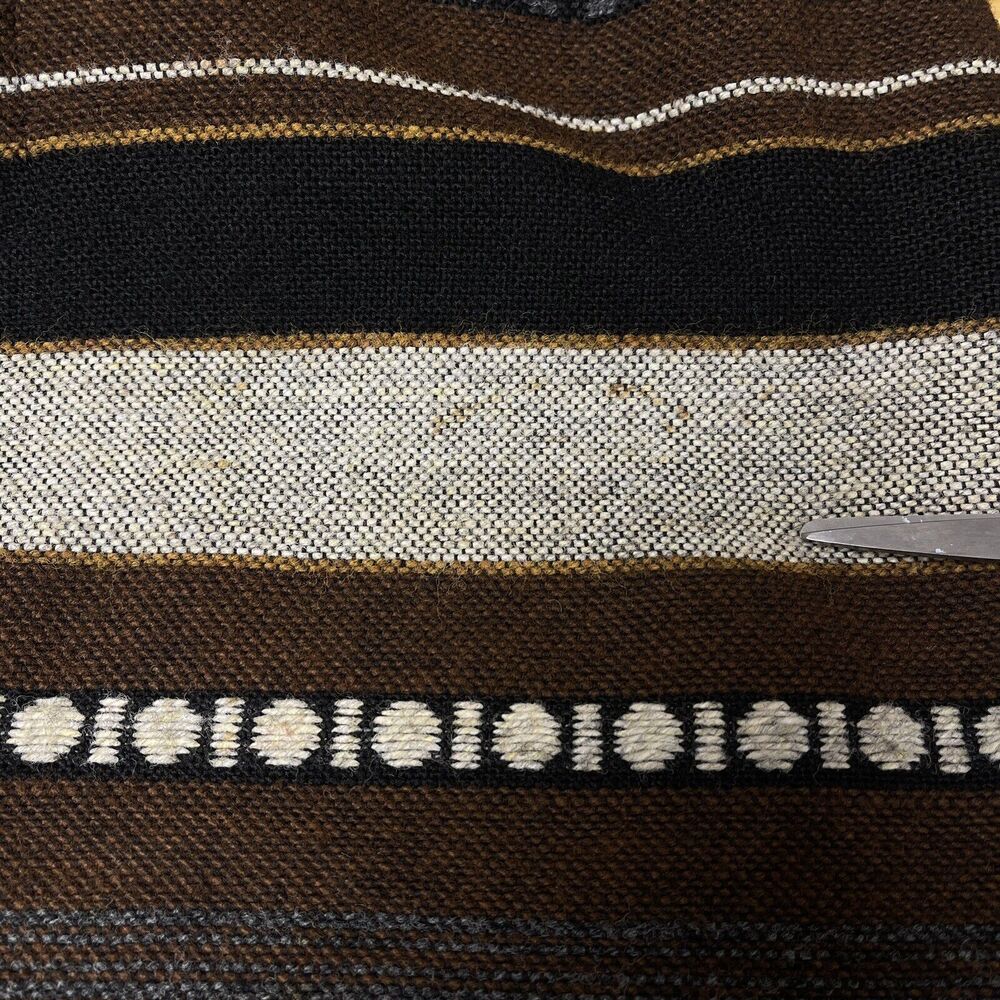 Vintage S Howard Hirsh California Woven Wool Tapestry Dress Leather Belt Sm Med - Picture 12 of 12